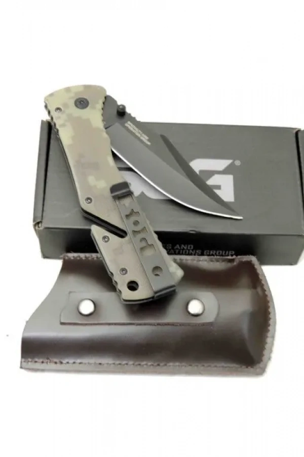 Sog Trident Çakı 21,5 cm Deri Kılıflı , Kemerlikli