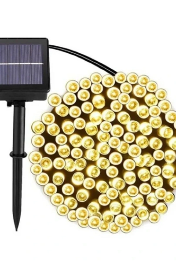 Solar 100 Ledli 12 Metre Bahçe Aydınlatma