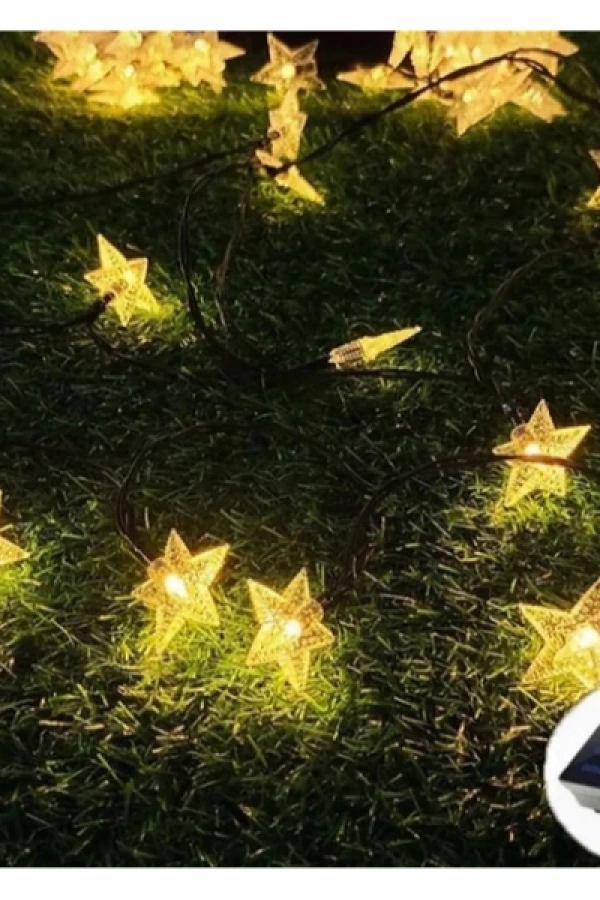 Solar 8 Fonksiyonlu 7 Metre 30 Yıldız LED