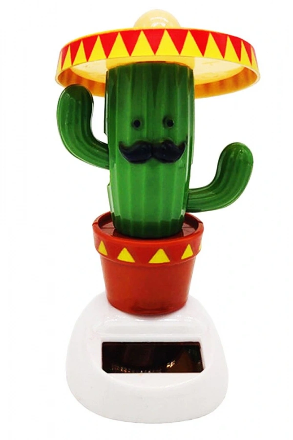 Solar Enerjili Dans Eden Şapkalı Kaktüs