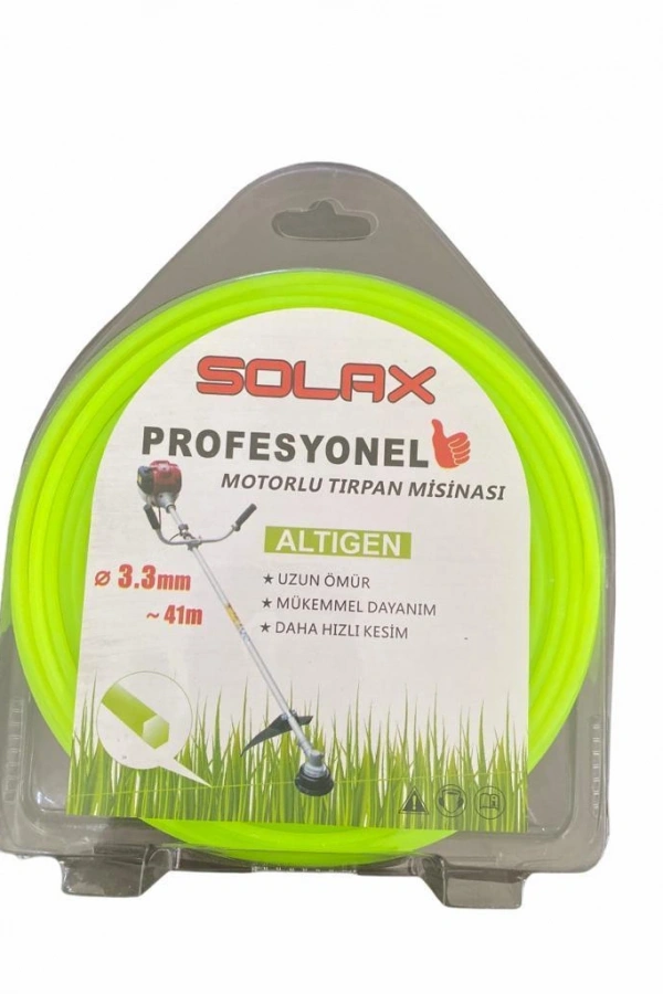 Solax Altıgen Tırpan Misinası 3,3 mm 41 Metre