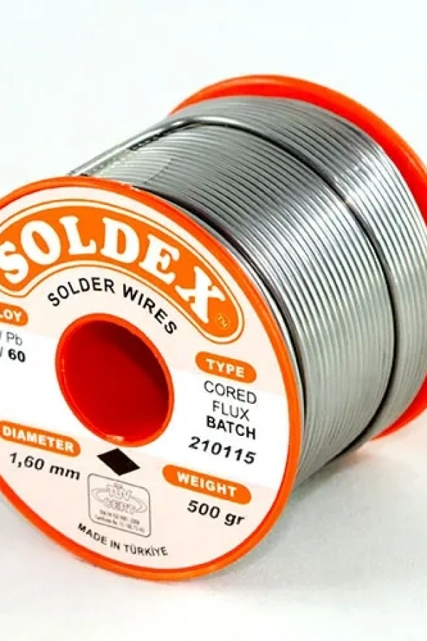 Soldex 40-60 Lehim Teli 500 Gr 1.2 mm - Sn:40 / Pb:60