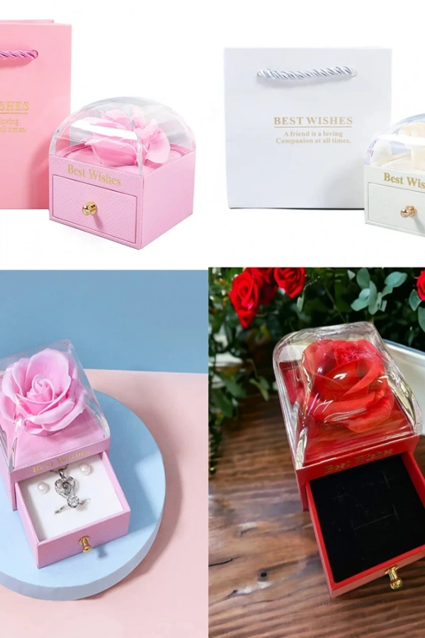 Sonsuzluk Gül Tasarımlı Takı Kutusu