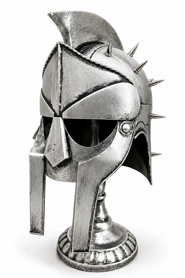 Spartalı Gladyatör Miğferi Biblosu - Metal - 45x20 cm Dekoratif Obje