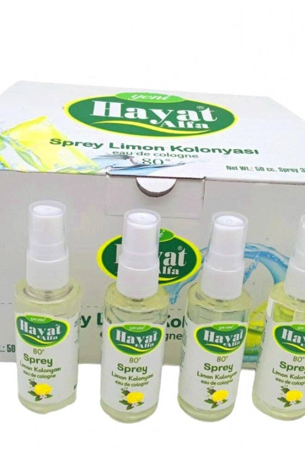 Sprey Kolonya - 50 ml - Limon Kolonyası - 80°
