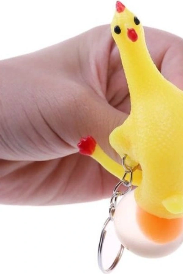 Squishy Yumurtlayan Tavuk Anahtarlık