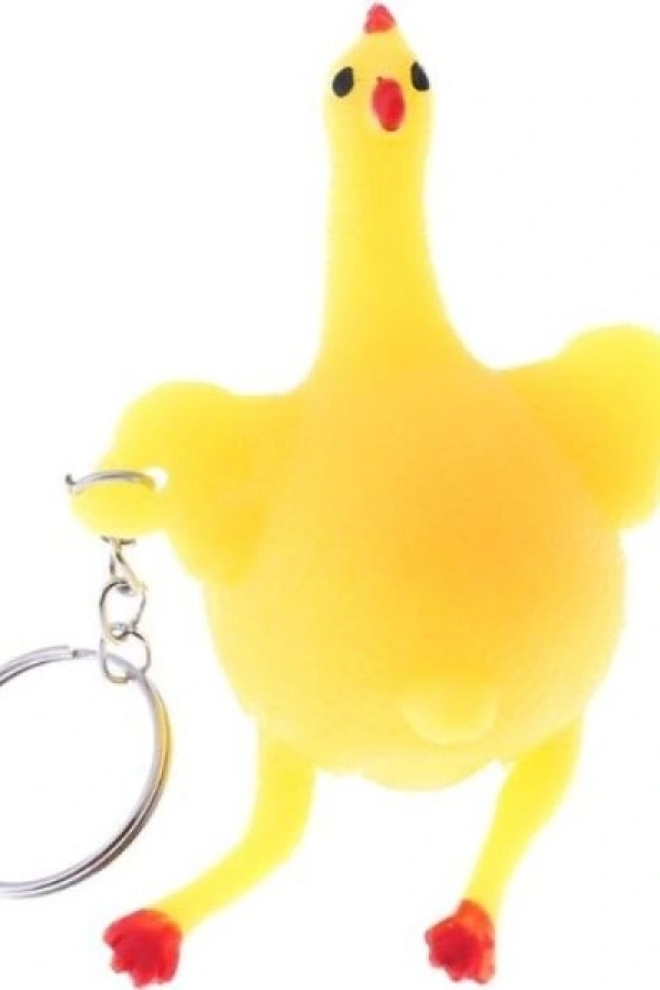 Squishy Yumurtlayan Tavuk Anahtarlık