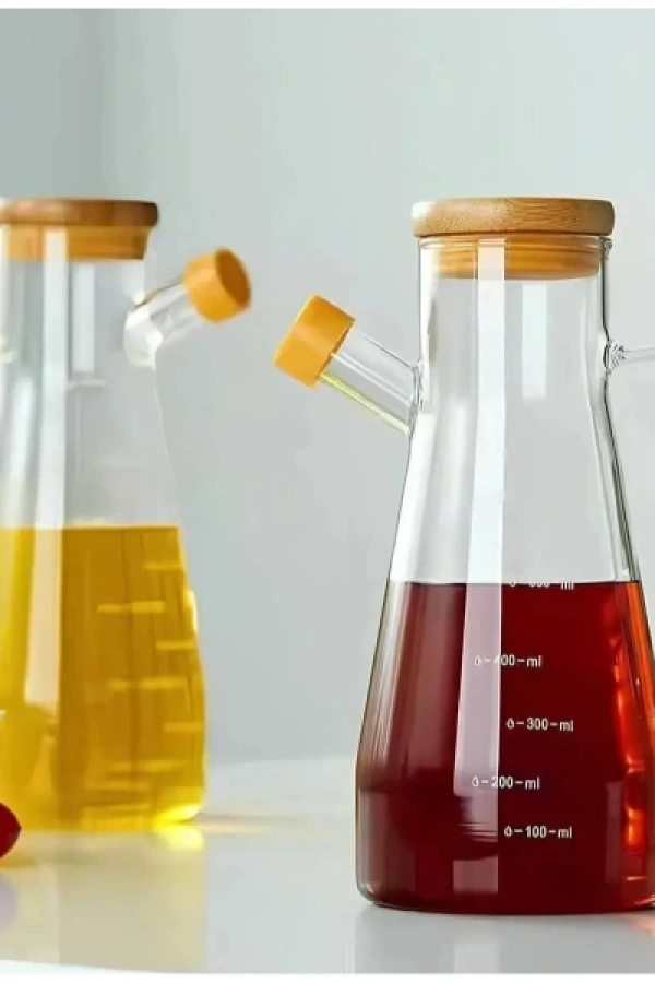 Standlı 2li Cam Yağdanlık