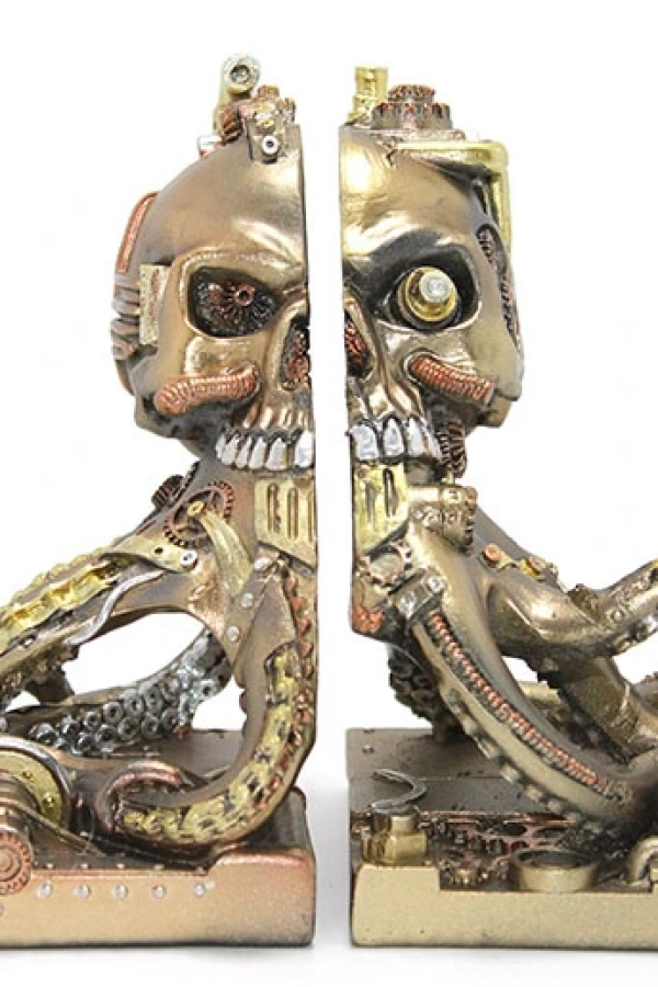 Steampunk Polyester Ahtapot Kitap Stoperi