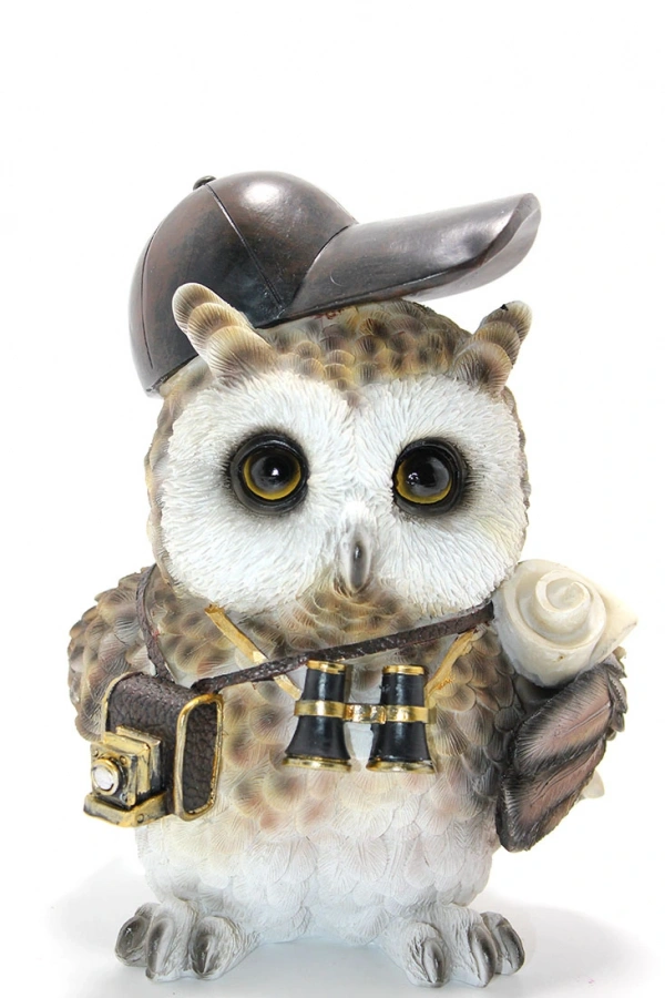 Steampunk Polyester Baykuş Figürü Model 2