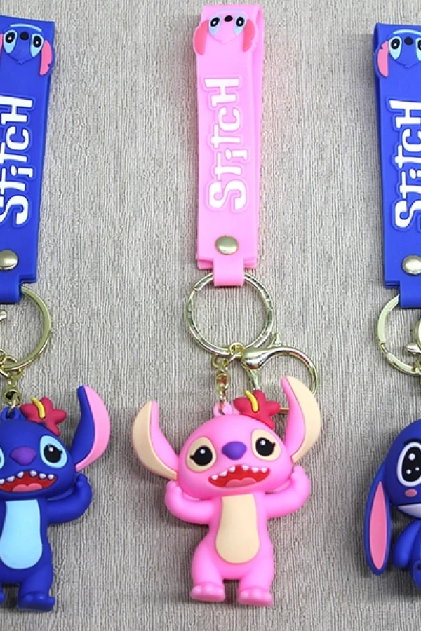 Stitch Angel Silikon Anahtarlık