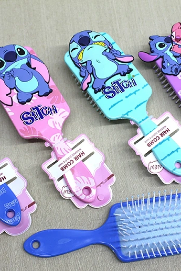 Stitch Tasarımlı Saç Tarağı