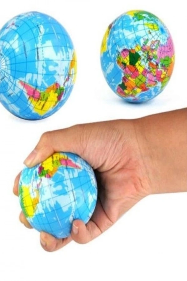 Stres Topu Dünya Haritalı - Büyük Boy