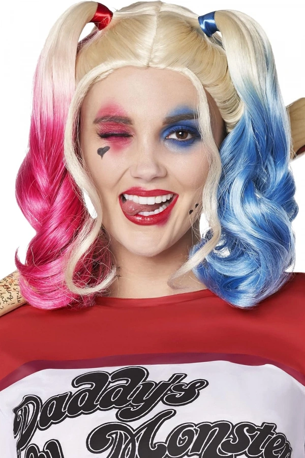 Suicide Squad Harley Quinn Kostüm Peruk