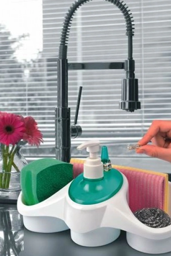 Sünger Hazneli Sıvı Sabunluk - deterjanlık