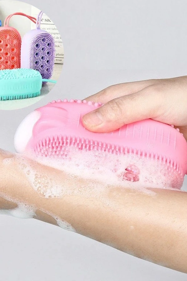 Süngerli Silikon Banyo Kesesi