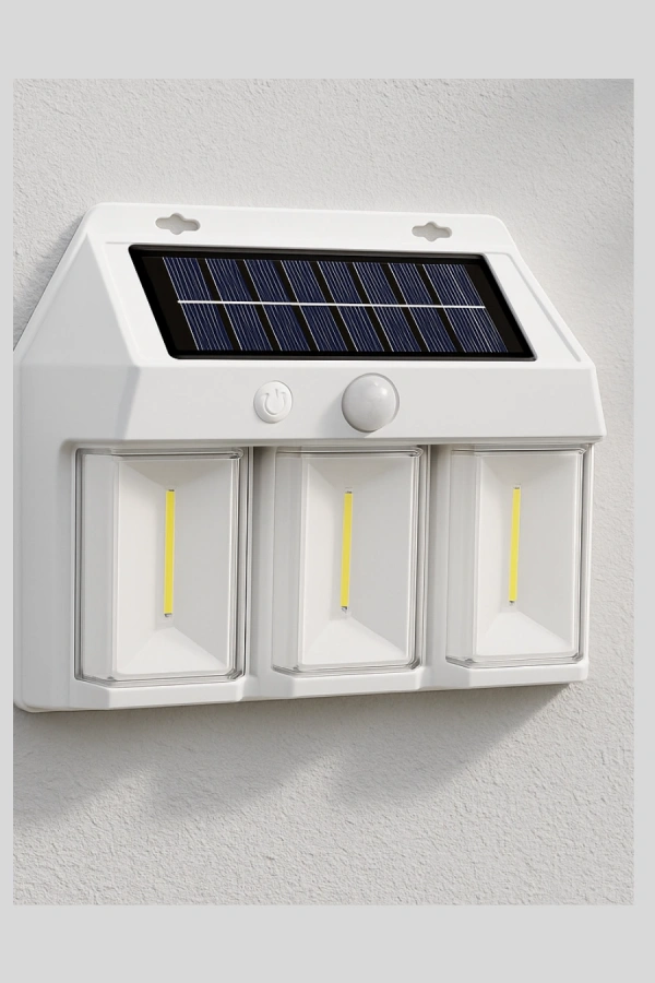 Suya Dayanıklı Solar Duvar Lambası – Akıllı Gece Sensörlü Işık