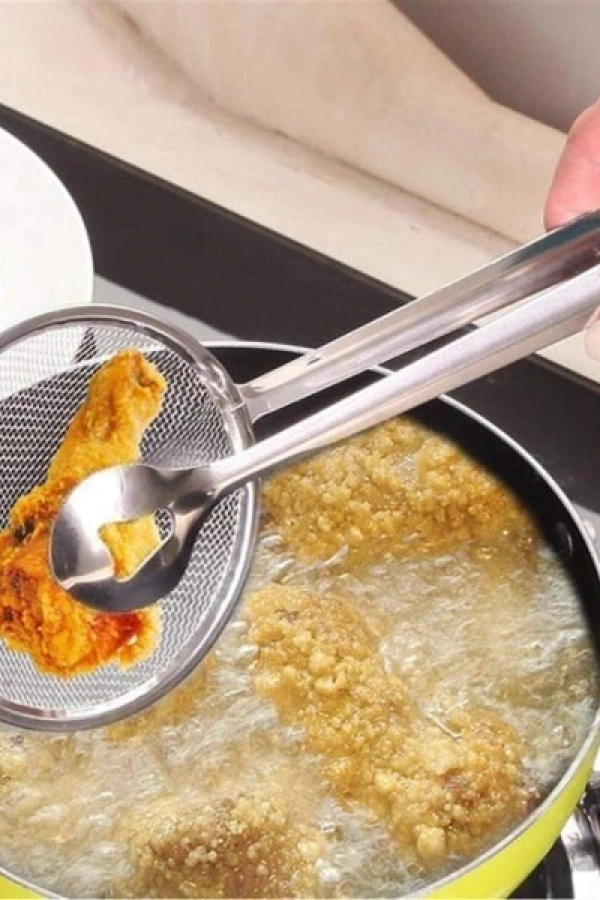 Süzgeçli Kevgirli Haşlama Kızartma Maşası