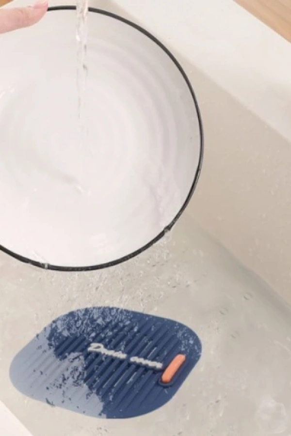 Süzgeçli Lavabo Gider Koruyucu Mat Gri