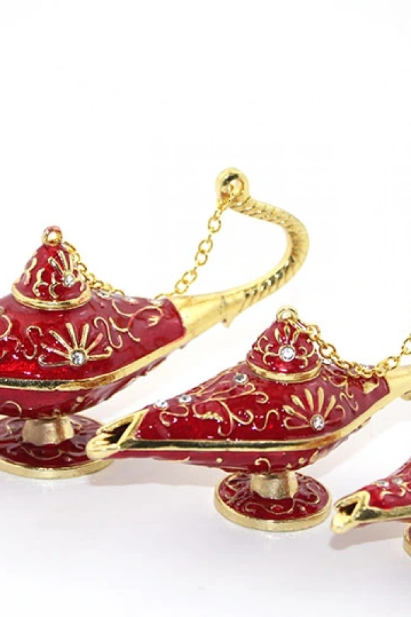 Swarovski Taşlı 3lü Alaaddin Lambası