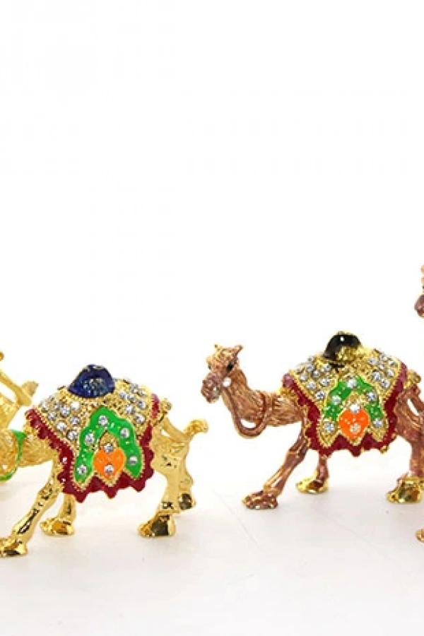 Swarovski Taşlı 3lü Deve Seti Model 1