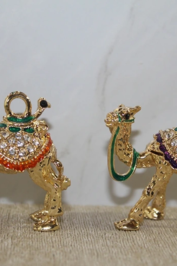 Swarovski Taşlı Minik Figür - Deve