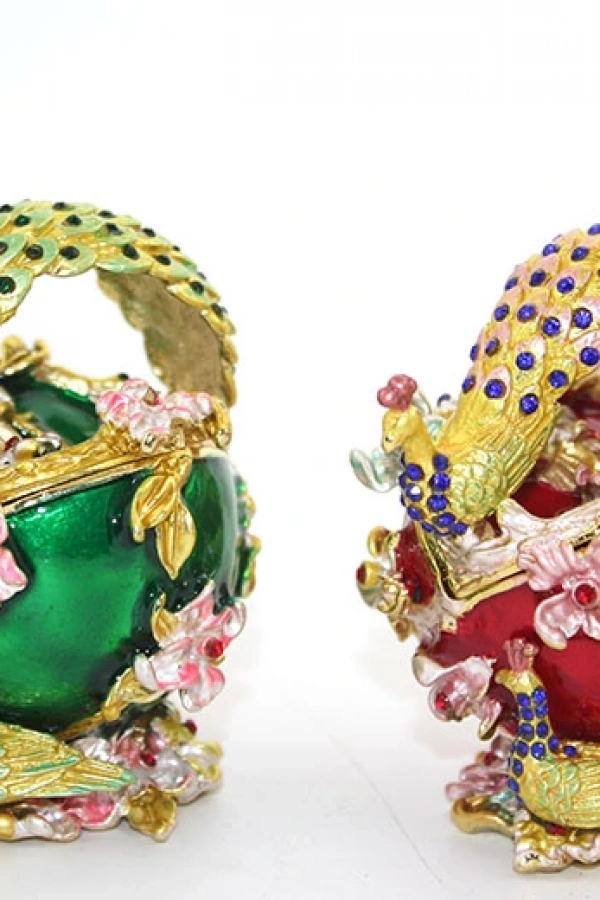 Swarovski Taşlı Tavuskuşu Kutu