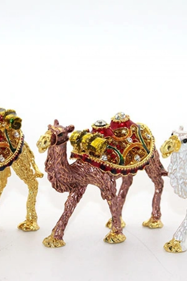 Swarovski Taşlı Tekli Deve Figürü Model 1