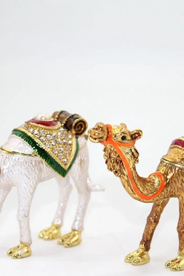 Swarovski Taşlı Tekli Deve Figürü Model 2