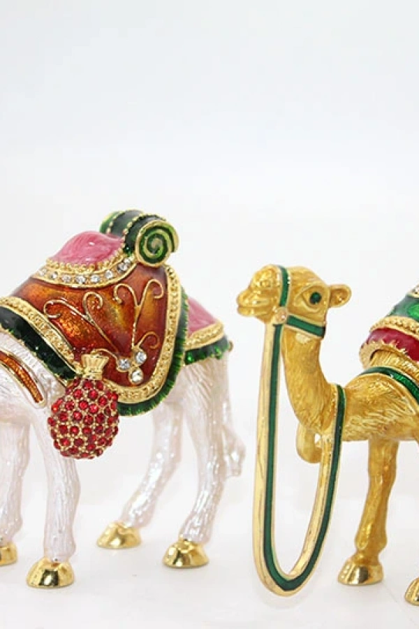 Swarovski Taşlı Tekli Deve Figürü Model 5