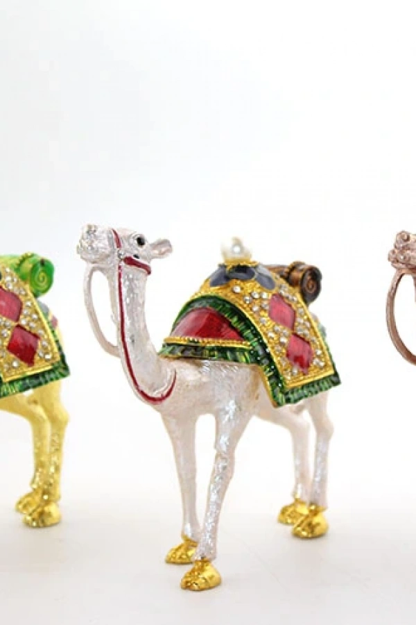 Swarovski Taşlı Tekli Deve Figürü Model 7