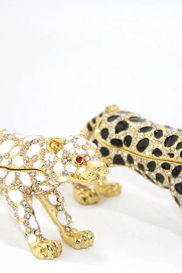 Swarovski Taşlı Tekli Leopar Model 1