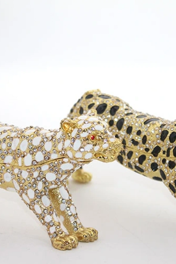 Swarovski Taşlı Tekli Leopar Model 4