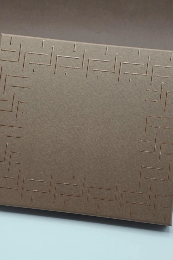 Taba Rengi Gold Detaylı Termo Deri Defter Ve Metal Roller Kalem Hediye Seti