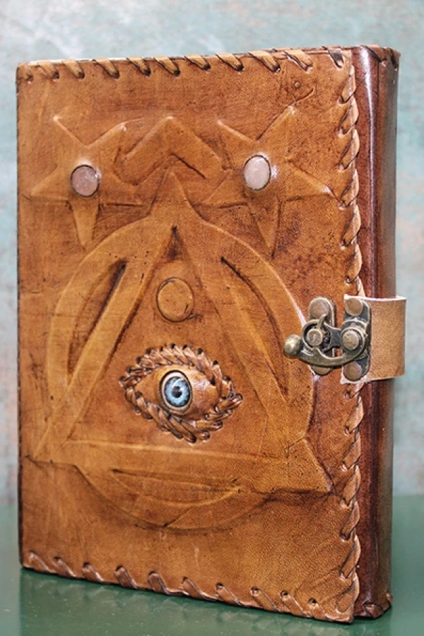 Taşlı Deri Defter Model 1