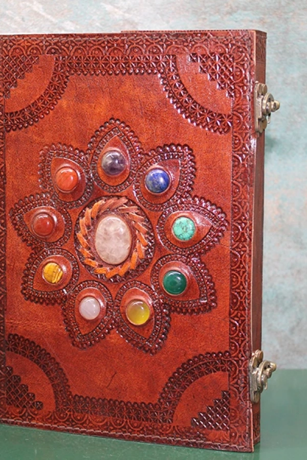 Taşlı Deri Defter Model 14