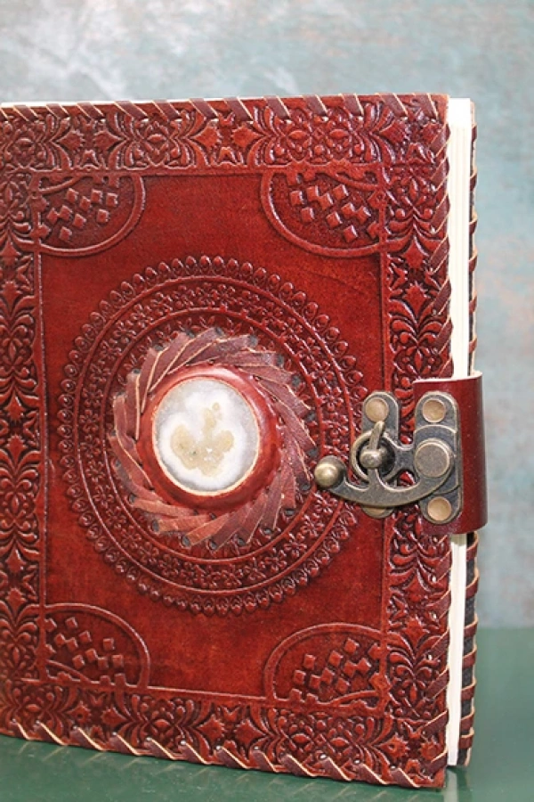 Taşlı Deri Defter Model 3