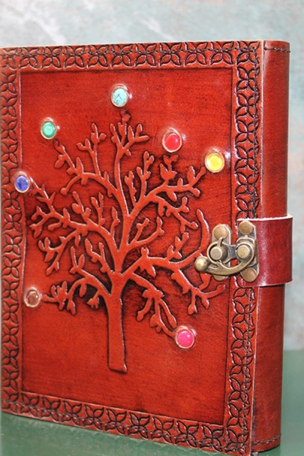 Taşlı Deri Defter Model 5