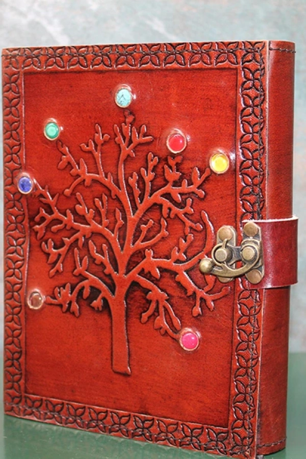 Taşlı Deri Defter Model 6