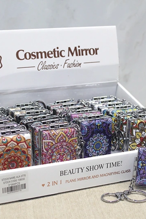 Taşlı El Aynası Anahtarlık Model 5