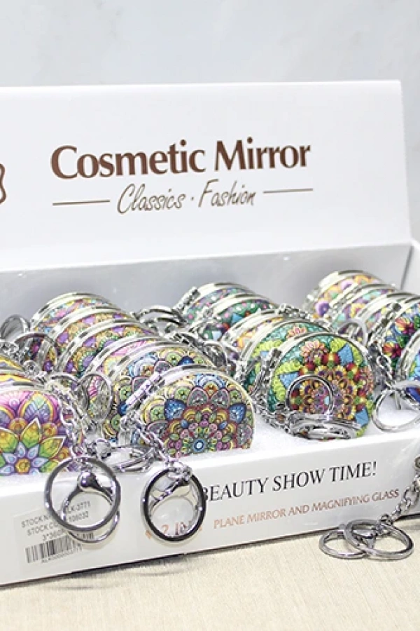 Taşlı El Aynası Anahtarlık Model 6