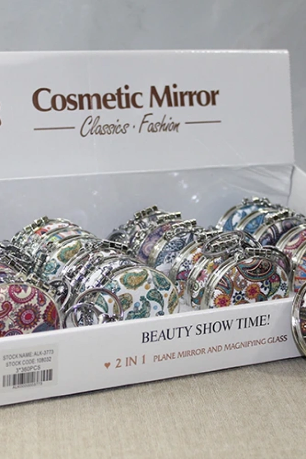 Taşlı El Aynası Anahtarlık Model 8