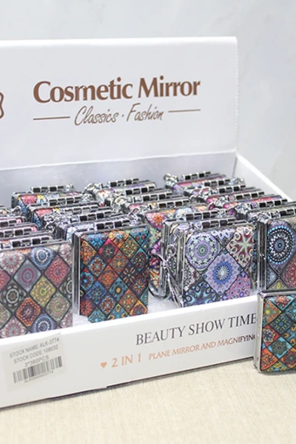 Taşlı El Aynası Anahtarlık Model 9