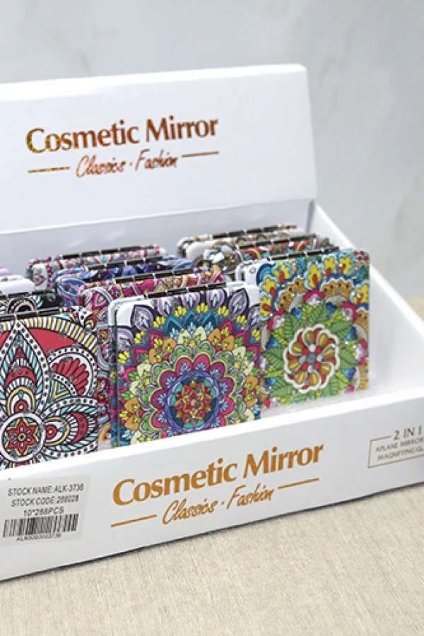 Taşlı El Aynası Dikdörtgen İnce Model 1