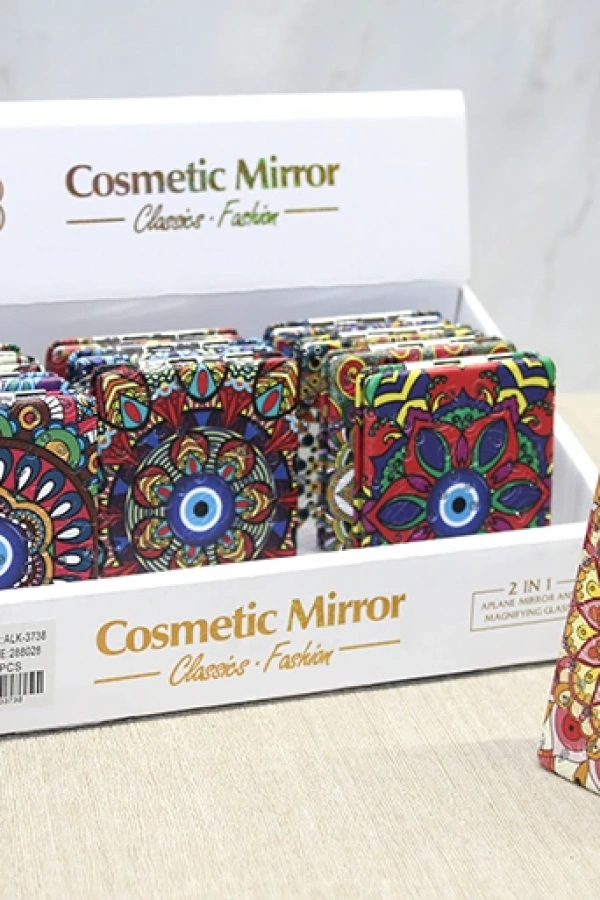 Taşlı El Aynası Dikdörtgen İnce Model 2