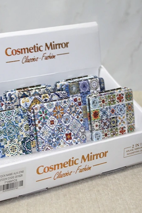 Taşlı El Aynası Dikdörtgen İnce Model 3