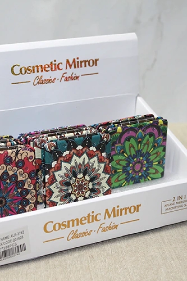 Taşlı El Aynası Dikdörtgen İnce Model 4