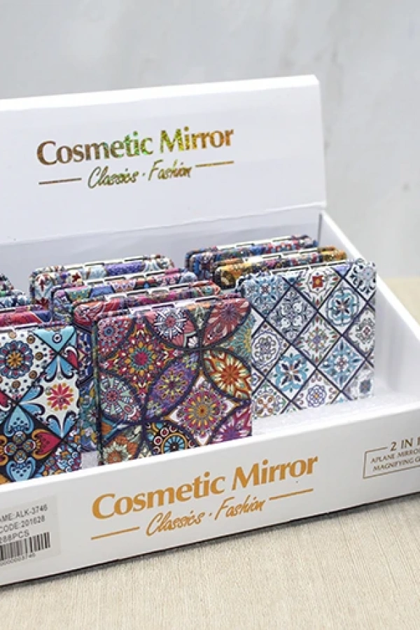 Taşlı El Aynası Dikdörtgen İnce Model 6