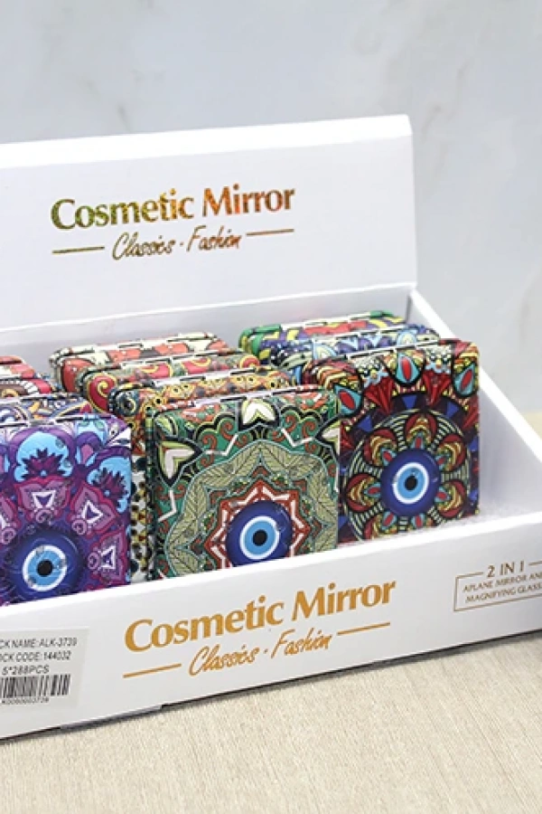 Taşlı El Aynası Dikdörtgen Kalın Model 2