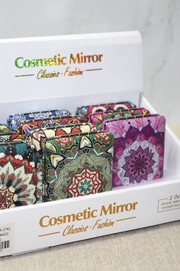 Taşlı El Aynası Dikdörtgen Kalın Model 4